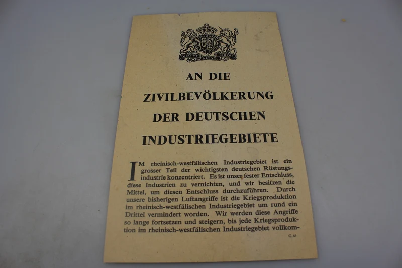 RAF-Propaganda-Flugblatt