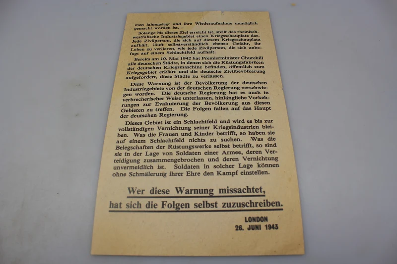 RAF-Propaganda-Flugblatt