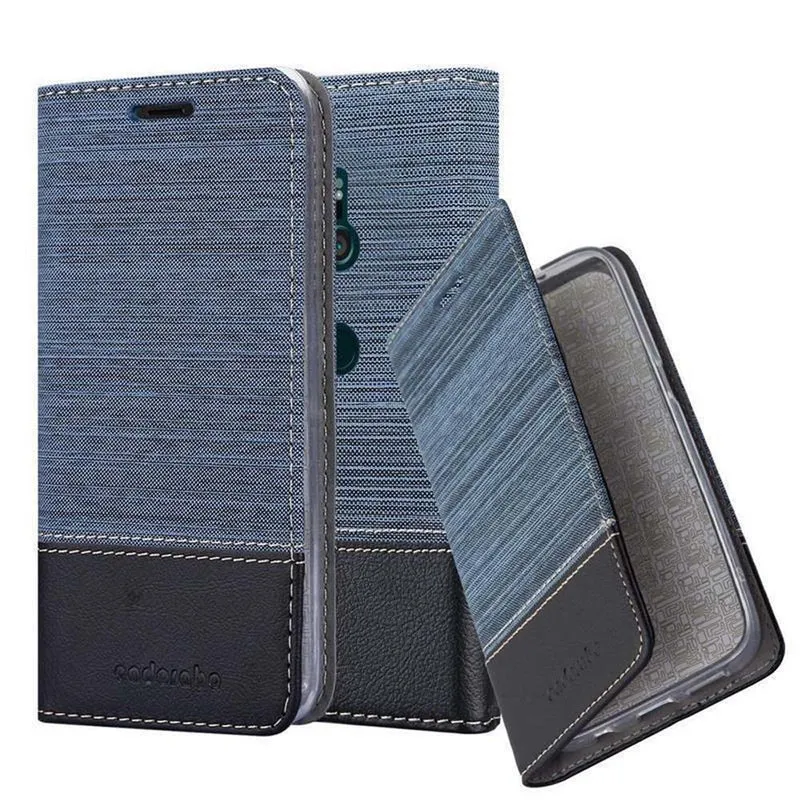 Cadorabo Hülle kompatibel mit Sony Xperia XZ3 Schutzhülle mit Magnetverschluss, Standfunktion und Kartenfach