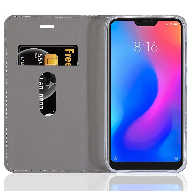 Cadorabo Hülle kompatibel mit Xiaomi Mi A2 LITE / RedMi 6 PRO Schutzhülle mit Magnetverschluss, Standfunktion und Kartenfach