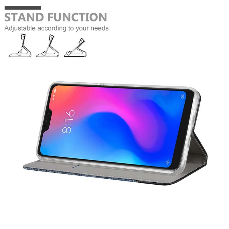 Cadorabo Hülle kompatibel mit Xiaomi Mi A2 LITE / RedMi 6 PRO Schutzhülle mit Magnetverschluss, Standfunktion und Kartenfach