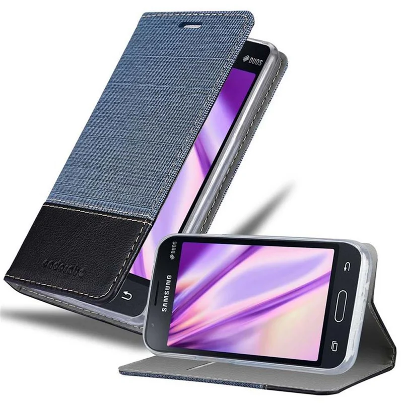 Cadorabo Hülle kompatibel mit Samsung Galaxy J1 MINI Schutzhülle mit Magnetverschluss, Standfunktion und Kartenfach