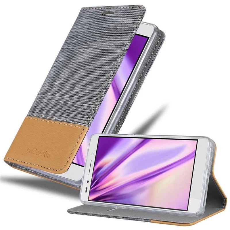 Cadorabo Hülle kompatibel mit Honor 7 Schutzhülle mit Magnetverschluss, Standfunktion und Kartenfach