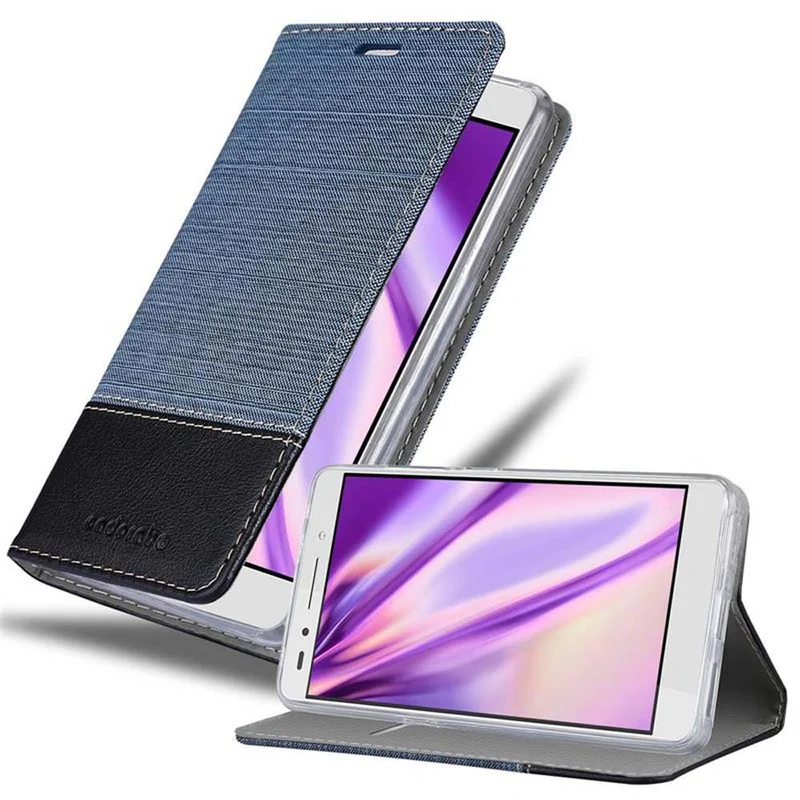 Cadorabo Hülle kompatibel mit Honor 7 Schutzhülle mit Magnetverschluss, Standfunktion und Kartenfach