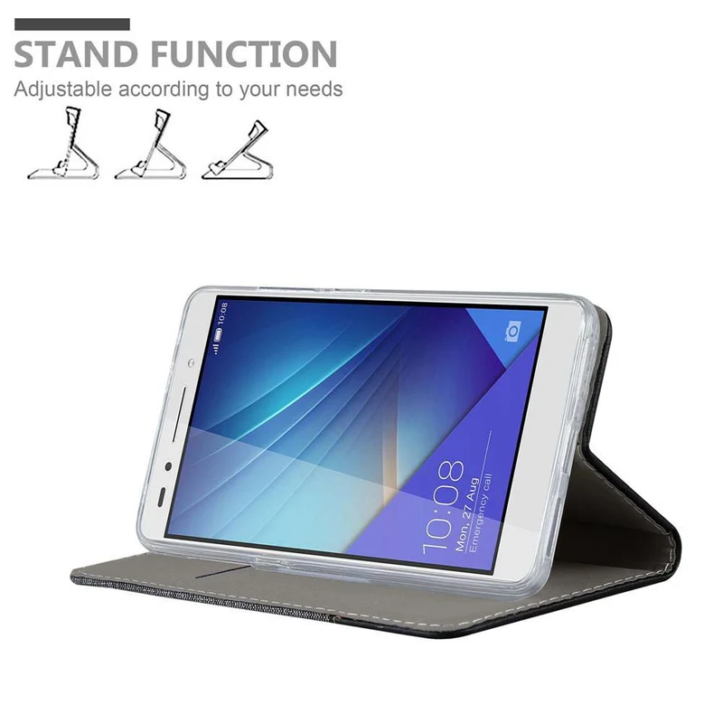 Cadorabo Hülle kompatibel mit Honor 7 Schutzhülle mit Magnetverschluss, Standfunktion und Kartenfach