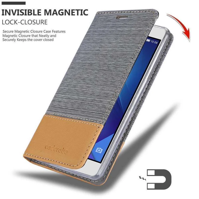 Cadorabo Hülle kompatibel mit Honor 7 Schutzhülle mit Magnetverschluss, Standfunktion und Kartenfach