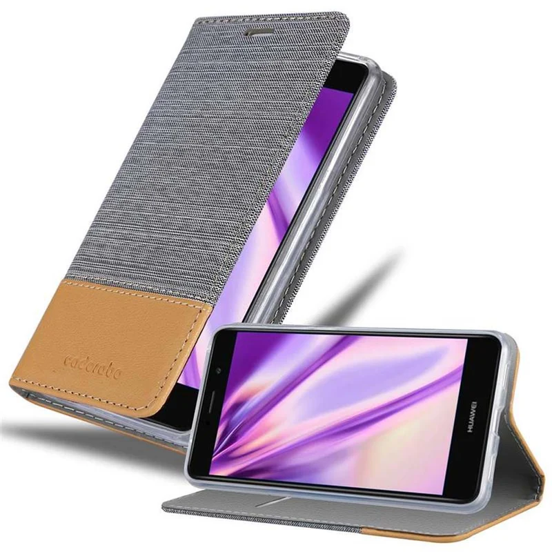 Cadorabo Hülle kompatibel mit Huawei Enjoy 7 PLUS Schutzhülle mit Magnetverschluss, Standfunktion und Kartenfach