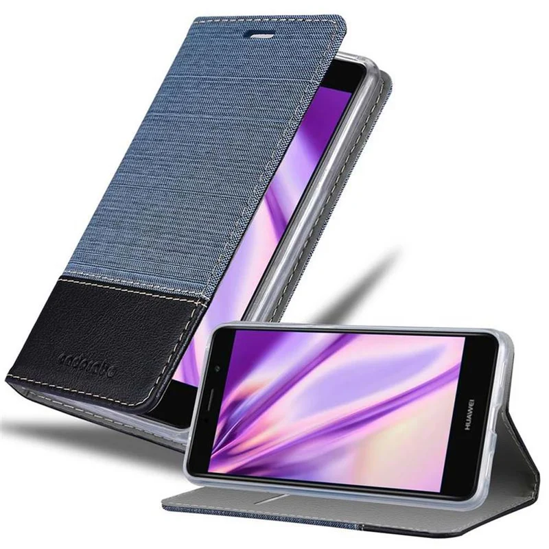 Cadorabo Hülle kompatibel mit Huawei Enjoy 7 PLUS Schutzhülle mit Magnetverschluss, Standfunktion und Kartenfach