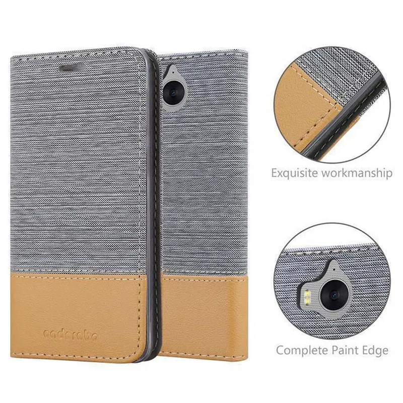 Cadorabo Hülle kompatibel mit Huawei Y5 2017 / Y6 2017 Schutzhülle mit Magnetverschluss, Standfunktion und Kartenfach