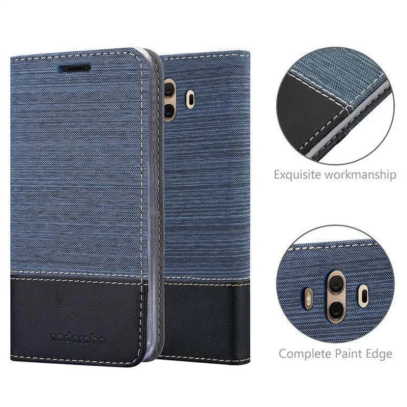 Cadorabo Hülle kompatibel mit Huawei MATE 10 / NOVA 2i Schutzhülle mit Magnetverschluss, Standfunktion und Kartenfach