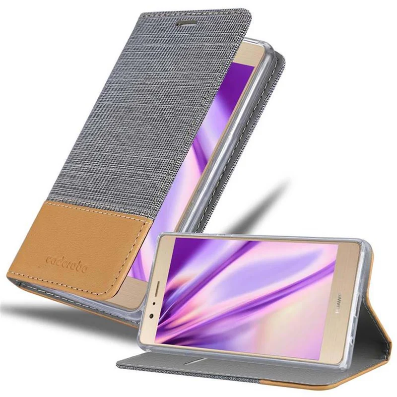Cadorabo Hülle kompatibel mit Huawei P8 MAX Schutzhülle mit Magnetverschluss, Standfunktion und Kartenfach