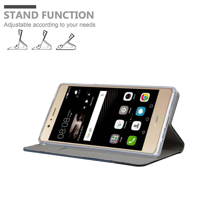 Cadorabo Hülle kompatibel mit Huawei P8 MAX Schutzhülle mit Magnetverschluss, Standfunktion und Kartenfach