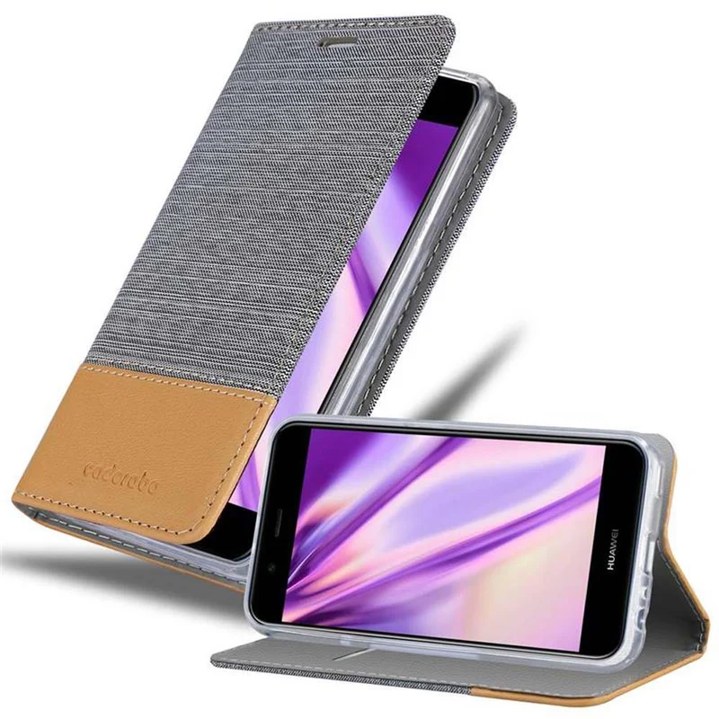 Cadorabo Hülle kompatibel mit Huawei NOVA 2 Schutzhülle mit Magnetverschluss, Standfunktion und Kartenfach