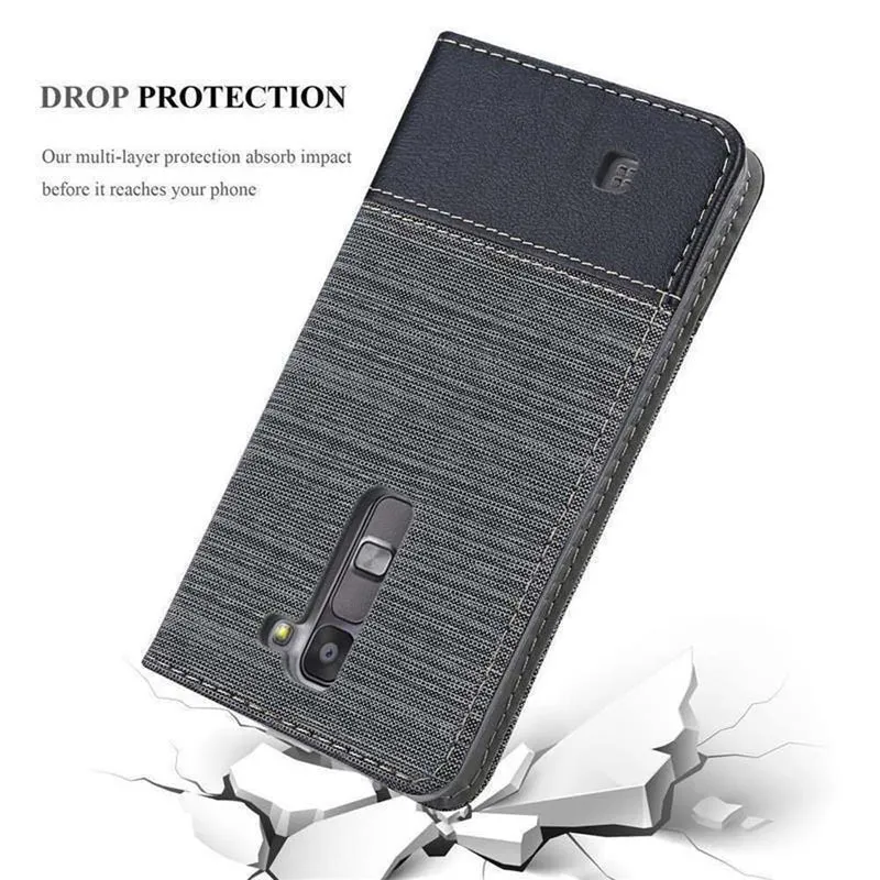 Cadorabo Hülle kompatibel mit LG G4C / G4 MINI / MAGNA Schutzhülle mit Magnetverschluss, Standfunktion und Kartenfach