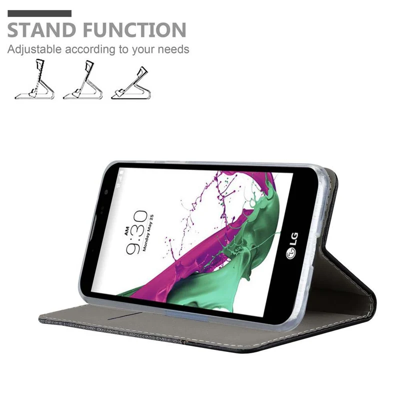 Cadorabo Hülle kompatibel mit LG G4C / G4 MINI / MAGNA Schutzhülle mit Magnetverschluss, Standfunktion und Kartenfach
