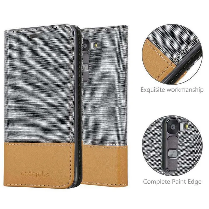 Cadorabo Hülle kompatibel mit LG G4C / G4 MINI / MAGNA Schutzhülle mit Magnetverschluss, Standfunktion und Kartenfach