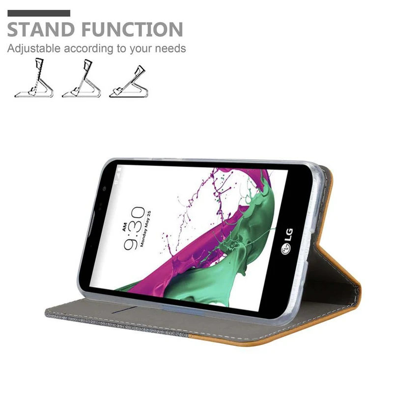 Cadorabo Hülle kompatibel mit LG G4C / G4 MINI / MAGNA Schutzhülle mit Magnetverschluss, Standfunktion und Kartenfach