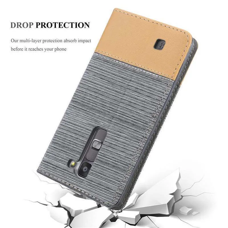 Cadorabo Hülle kompatibel mit LG G4C / G4 MINI / MAGNA Schutzhülle mit Magnetverschluss, Standfunktion und Kartenfach