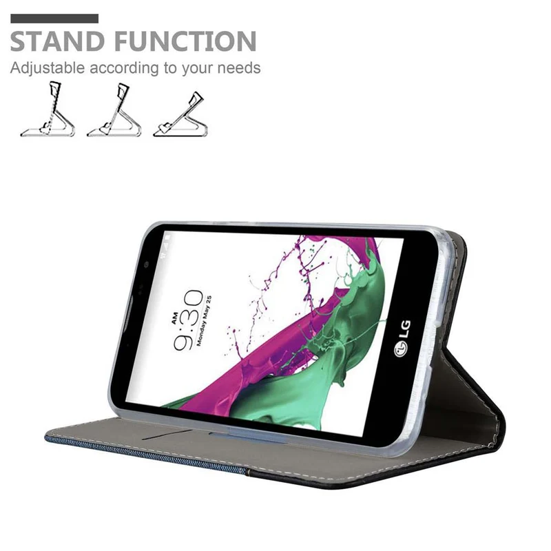Cadorabo Hülle kompatibel mit LG G4C / G4 MINI / MAGNA Schutzhülle mit Magnetverschluss, Standfunktion und Kartenfach