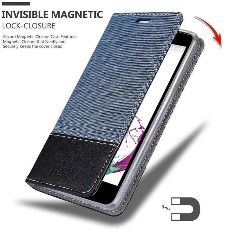 Cadorabo Hülle kompatibel mit LG G4C / G4 MINI / MAGNA Schutzhülle mit Magnetverschluss, Standfunktion und Kartenfach