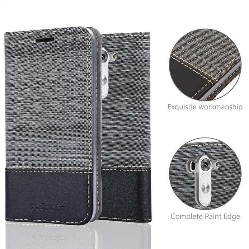 Cadorabo Hülle kompatibel mit LG G3 MINI / G3 S Schutzhülle mit Magnetverschluss, Standfunktion und Kartenfach