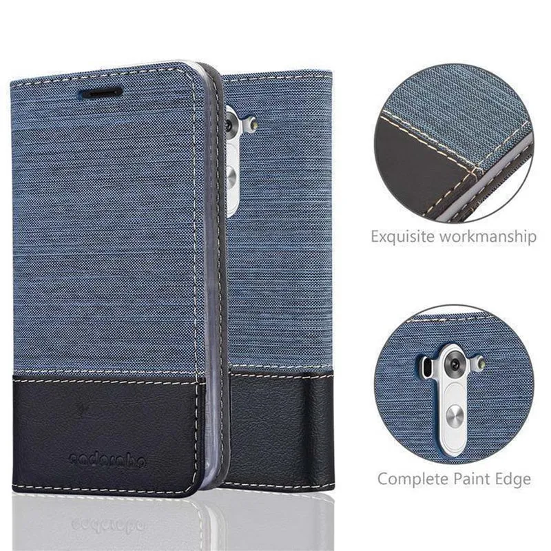Cadorabo Hülle kompatibel mit LG G3 MINI / G3 S Schutzhülle mit Magnetverschluss, Standfunktion und Kartenfach