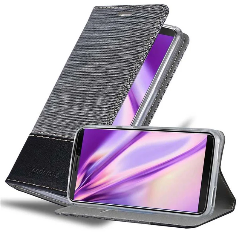 Cadorabo Hülle kompatibel mit Cubot J3 PRO Schutzhülle mit Magnetverschluss, Standfunktion und Kartenfach