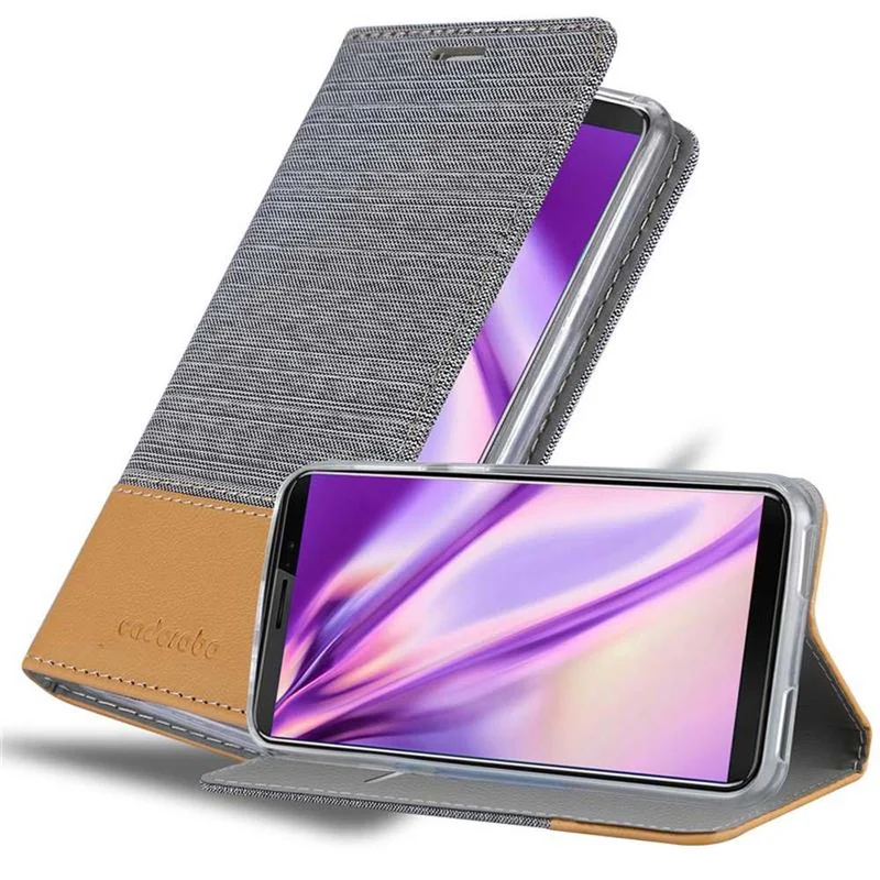 Cadorabo Hülle kompatibel mit Cubot J3 PRO Schutzhülle mit Magnetverschluss, Standfunktion und Kartenfach