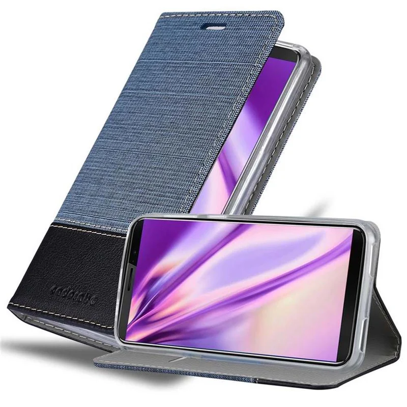 Cadorabo Hülle kompatibel mit Cubot J3 PRO Schutzhülle mit Magnetverschluss, Standfunktion und Kartenfach