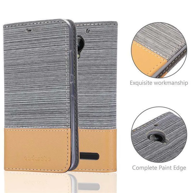 Cadorabo Hülle kompatibel mit Lenovo C2 Schutzhülle mit Magnetverschluss, Standfunktion und Kartenfach