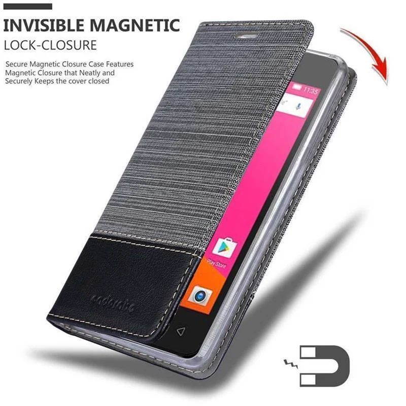 Cadorabo Hülle kompatibel mit Lenovo B Schutzhülle mit Magnetverschluss, Standfunktion und Kartenfach