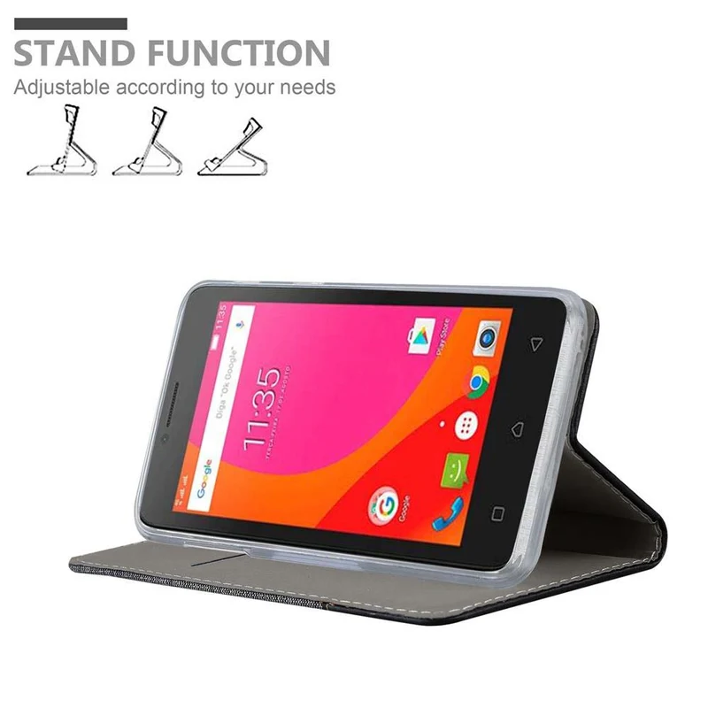 Cadorabo Hülle kompatibel mit Lenovo B Schutzhülle mit Magnetverschluss, Standfunktion und Kartenfach