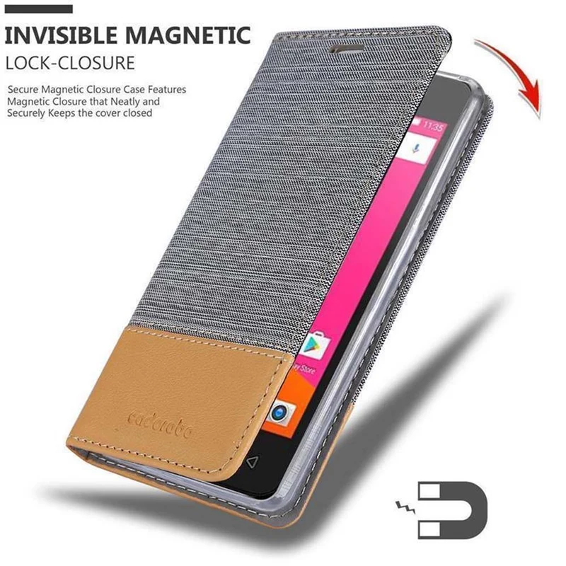 Cadorabo Hülle kompatibel mit Lenovo B Schutzhülle mit Magnetverschluss, Standfunktion und Kartenfach