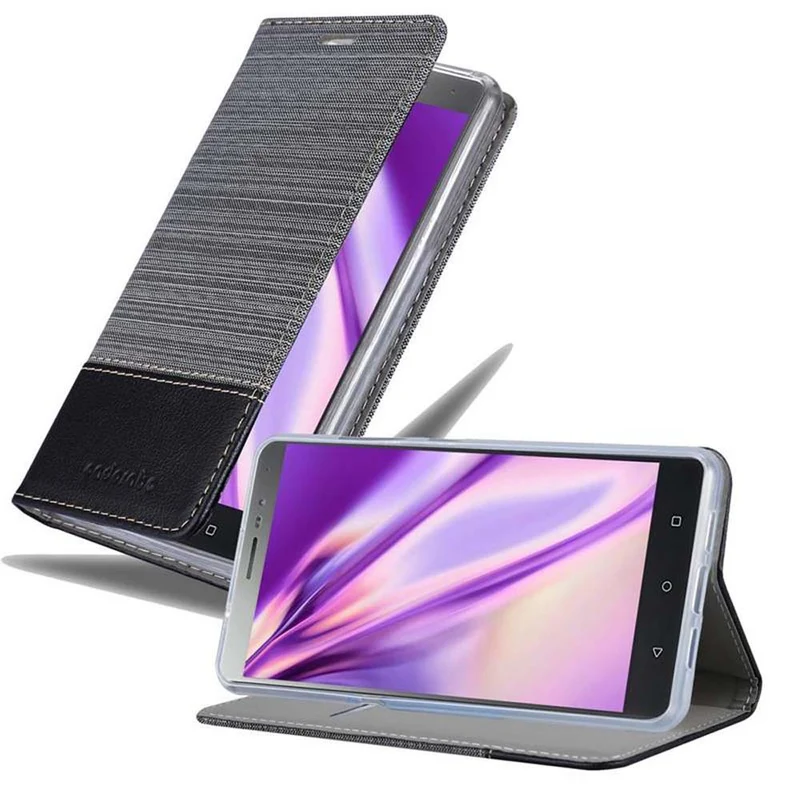 Cadorabo Hülle kompatibel mit Lenovo P2 Schutzhülle mit Magnetverschluss, Standfunktion und Kartenfach