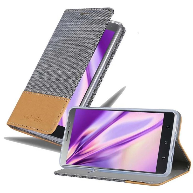 Cadorabo Hülle kompatibel mit Lenovo P2 Schutzhülle mit Magnetverschluss, Standfunktion und Kartenfach