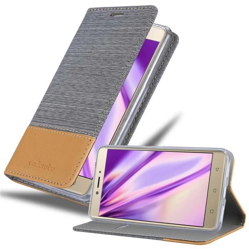 Cadorabo Hülle kompatibel mit Lenovo K6 NOTE Schutzhülle mit Magnetverschluss, Standfunktion und Kartenfach
