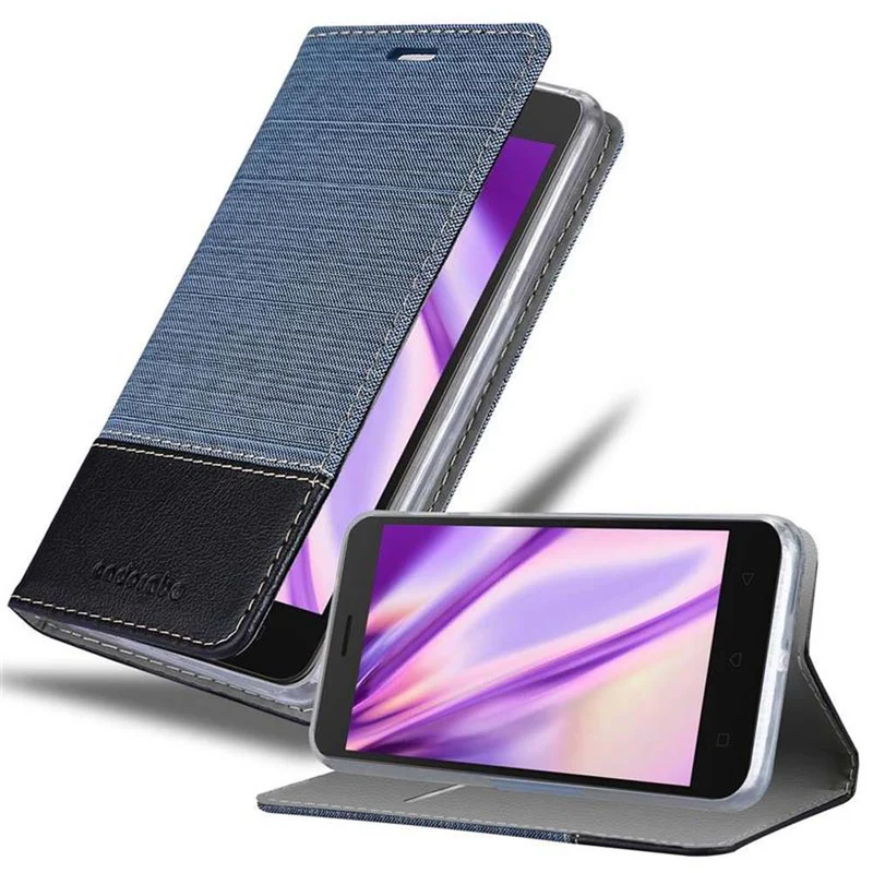 Cadorabo Hülle kompatibel mit Lenovo K6 / K6 POWER Schutzhülle mit Magnetverschluss, Standfunktion und Kartenfach