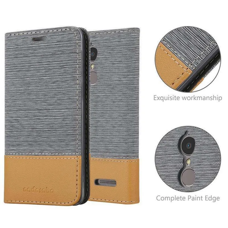 Cadorabo Hülle kompatibel mit Lenovo K6 / K6 POWER Schutzhülle mit Magnetverschluss, Standfunktion und Kartenfach