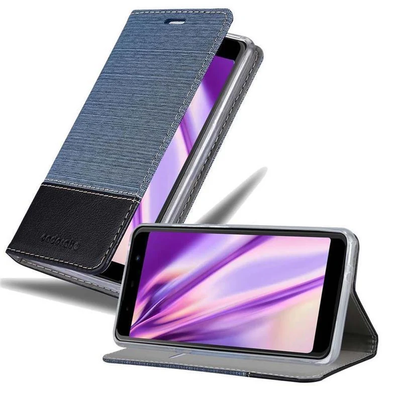 Cadorabo Hülle kompatibel mit WIKO VIEW MAX Schutzhülle mit Magnetverschluss, Standfunktion und Kartenfach