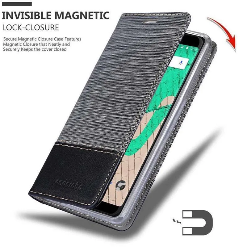 Cadorabo Hülle kompatibel mit WIKO VIEW MAX Schutzhülle mit Magnetverschluss, Standfunktion und Kartenfach