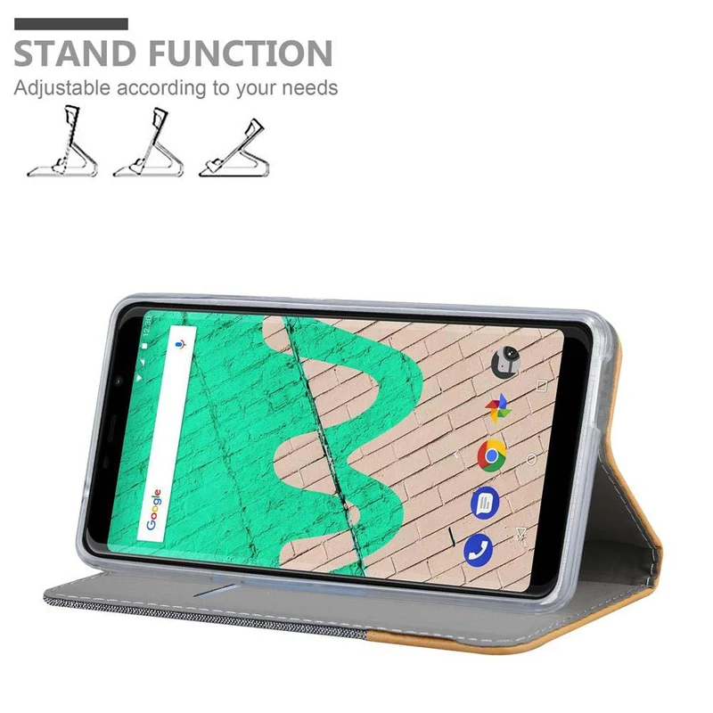 Cadorabo Hülle kompatibel mit WIKO VIEW MAX Schutzhülle mit Magnetverschluss, Standfunktion und Kartenfach