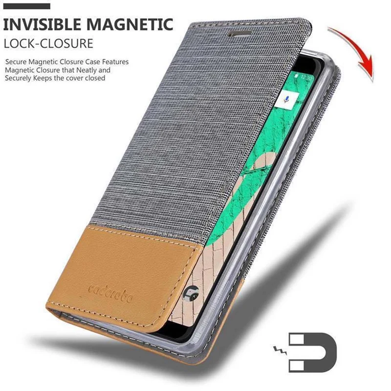 Cadorabo Hülle kompatibel mit WIKO VIEW MAX Schutzhülle mit Magnetverschluss, Standfunktion und Kartenfach