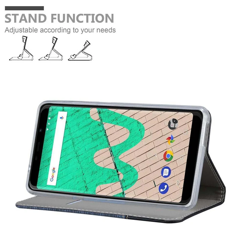 Cadorabo Hülle kompatibel mit WIKO VIEW MAX Schutzhülle mit Magnetverschluss, Standfunktion und Kartenfach