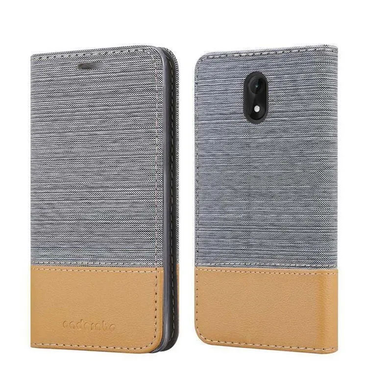 Cadorabo Hülle kompatibel mit WIKO LENNY 5 Schutzhülle mit Magnetverschluss, Standfunktion und Kartenfach