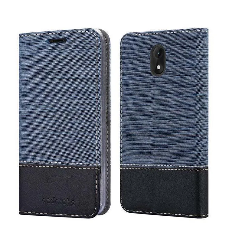 Cadorabo Hülle kompatibel mit WIKO LENNY 5 Schutzhülle mit Magnetverschluss, Standfunktion und Kartenfach