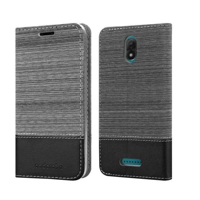 Cadorabo Hülle kompatibel mit WIKO JERRY 3 Schutzhülle mit Magnetverschluss, Standfunktion und Kartenfach