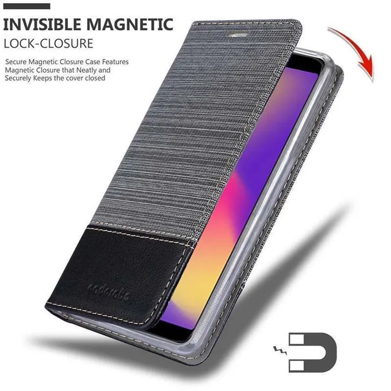 Cadorabo Hülle kompatibel mit ZTE Nubia N3 Schutzhülle mit Magnetverschluss, Standfunktion und Kartenfach