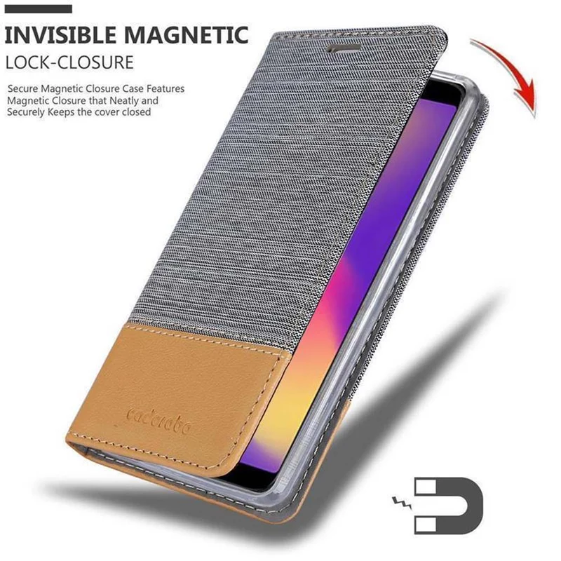 Cadorabo Hülle kompatibel mit ZTE Nubia N3 Schutzhülle mit Magnetverschluss, Standfunktion und Kartenfach