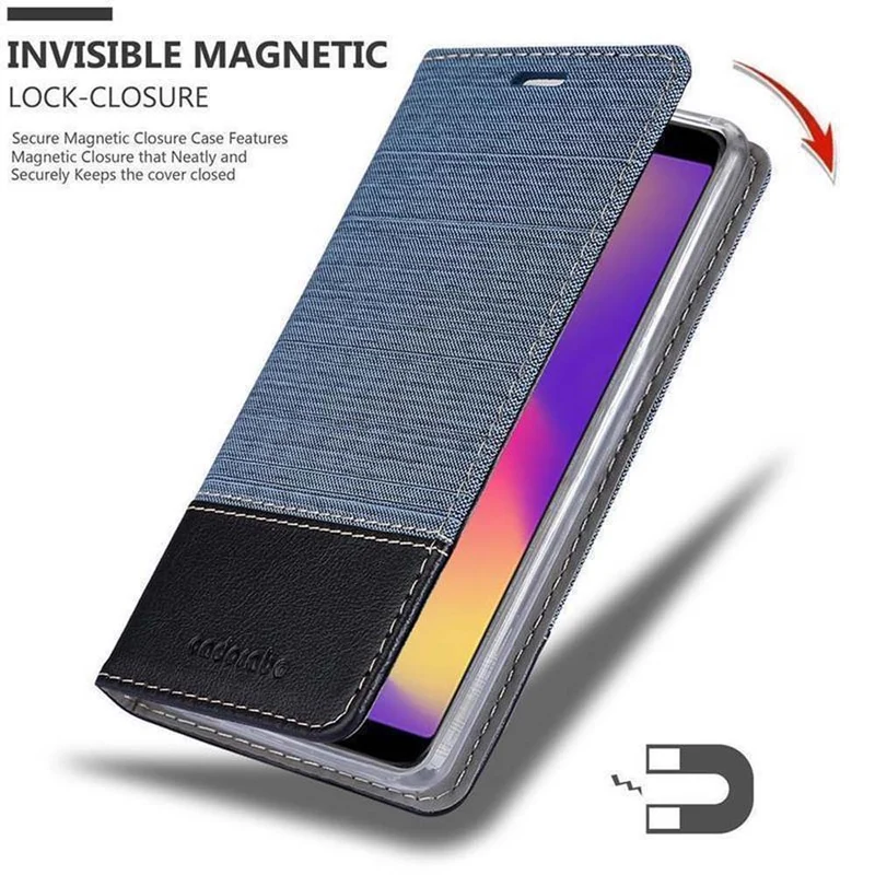 Cadorabo Hülle kompatibel mit ZTE Nubia N3 Schutzhülle mit Magnetverschluss, Standfunktion und Kartenfach