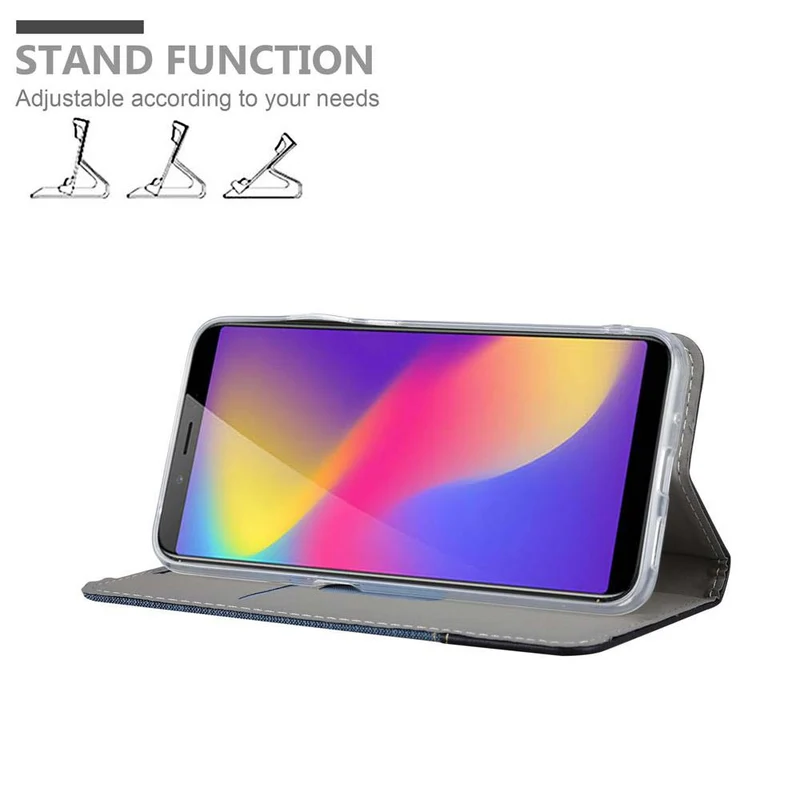 Cadorabo Hülle kompatibel mit ZTE Nubia N3 Schutzhülle mit Magnetverschluss, Standfunktion und Kartenfach
